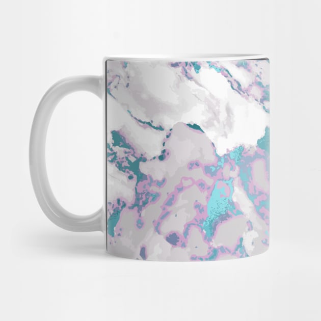 Marble Pattern Aesthetic Purple Blue Teal by jodotodesign